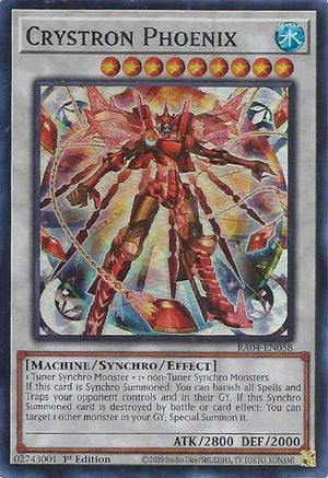 Crystron Phoenix (RA04-EN058) - Super Rare - Quarter Century Stampede