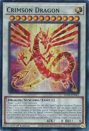 Crimson Dragon (RA04-EN061) - Super Rare - Quarter Century Stampede