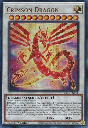 Crimson Dragon (UR) (RA04-EN061) - Ultra Rare - Quarter Century Stampede