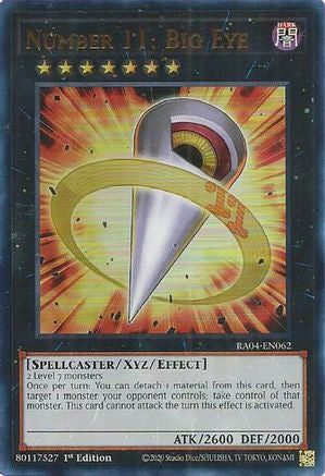 Number 11: Big Eye (UR) (RA04-EN062) - Ultra Rare - Quarter Century Stampede