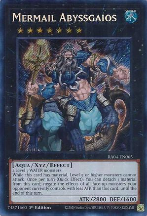 Mermail Abyssgaios (Secret Rare) (RA04-EN065) - Secret Rare - Quarter Century Stampede