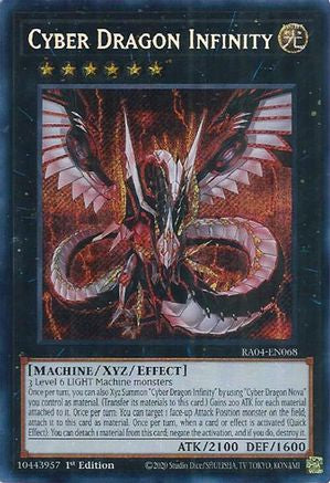 Cyber Dragon Infinity (Secret Rare) (RA04-EN068) - Secret Rare - Quarter Century Stampede