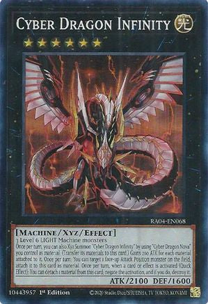 Cyber Dragon Infinity (RA04-EN068) - Super Rare - Quarter Century Stampede