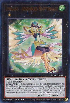 Lyrilusc - Assembled Nightingale (UR) (RA04-EN069) - Ultra Rare - 1st Edition - Quarter Century Stampede