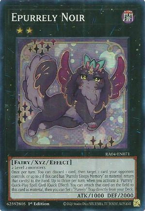 Epurrely Noir (RA04-EN071) - Super Rare - Quarter Century Stampede