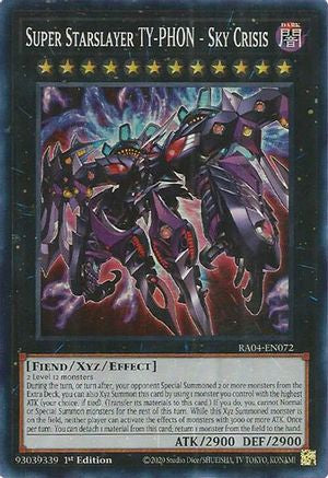 Super Starslayer TY-PHON - Sky Crisis (RA04-EN072) - Super Rare - Quarter Century Stampede