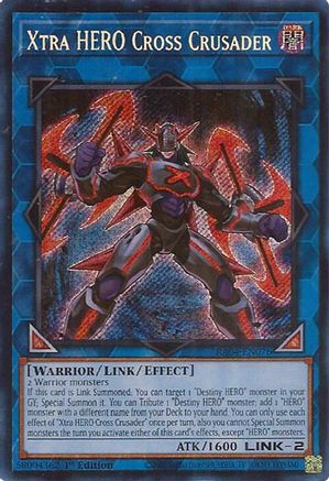 Xtra HERO Cross Crusader (Secret Rare) (RA04-EN076) - Secret Rare - Quarter Century Stampede