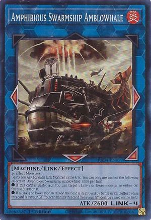 Amphibious Swarmship Amblowhale (RA04-EN077) - Super Rare - Quarter Century Stampede