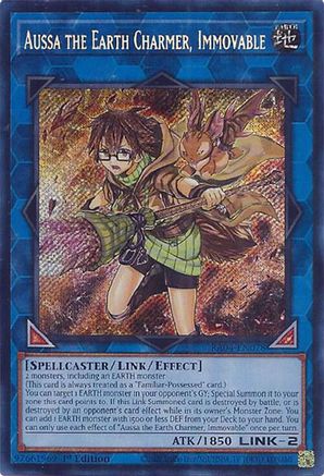 Aussa the Earth Charmer, Immovable (Secret Rare) (RA04-EN078) - Secret Rare - Quarter Century Stampede