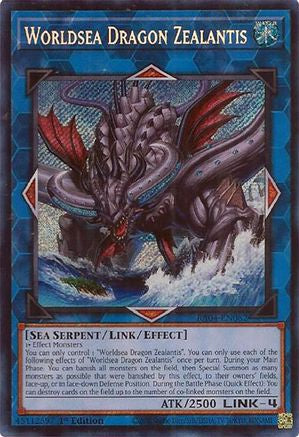 Worldsea Dragon Zealantis (Secret Rare) (RA04-EN082) - Secret Rare - Quarter Century Stampede