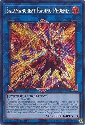 Salamangreat Raging Phoenix (Secret Rare) (RA04-EN083) - Secret Rare - Quarter Century Stampede