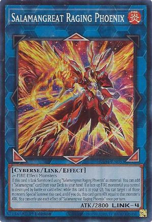 Salamangreat Raging Phoenix (RA04-EN083) - Super Rare - Quarter Century Stampede