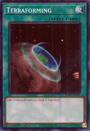 Terraforming (RA04-EN084) - Super Rare - Quarter Century Stampede