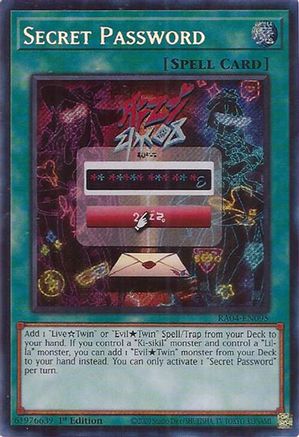 Secret Password (Secret Rare) (RA04-EN095) - Secret Rare - Quarter Century Stampede