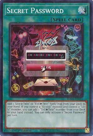 Secret Password (RA04-EN095) - Super Rare - Quarter Century Stampede
