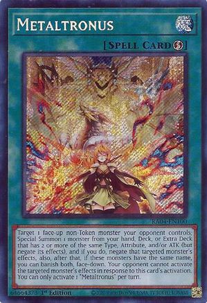 Metaltronus (Secret Rare) (RA04-EN100) - Secret Rare - Quarter Century Stampede