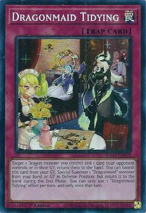 Dragonmaid Tidying (RA04-EN102) - Super Rare - Quarter Century Stampede