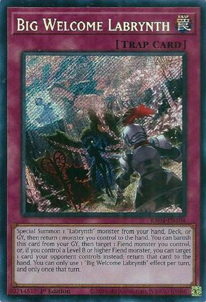 Big Welcome Labrynth (Secret Rare) (RA04-EN104) - Secret Rare - Quarter Century Stampede