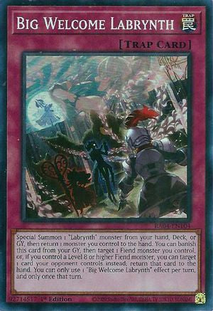 Big Welcome Labrynth (RA04-EN104) - Super Rare - Quarter Century Stampede
