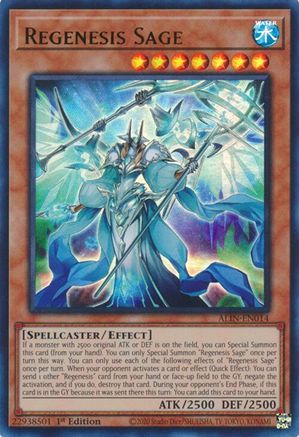 Regenesis Sage (ALIN-EN014) - Ultra Rare - Alliance Insight