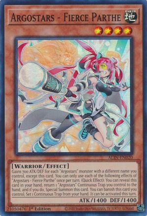 Argostars - Fierce Parthe (ALIN-EN020) - Super Rare - Alliance Insight
