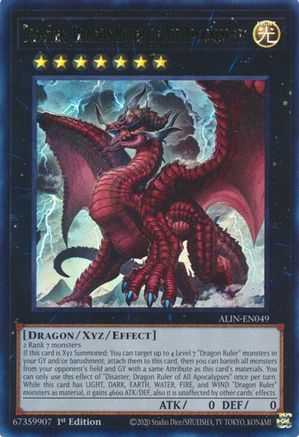 Disaster, Dragon Ruler of All Apocalypses (ALIN-EN049) - Ultra Rare - Alliance Insight