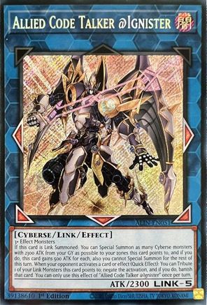 Allied Code Talker @Ignister (ALIN-EN051) - Secret Rare - Alliance Insight