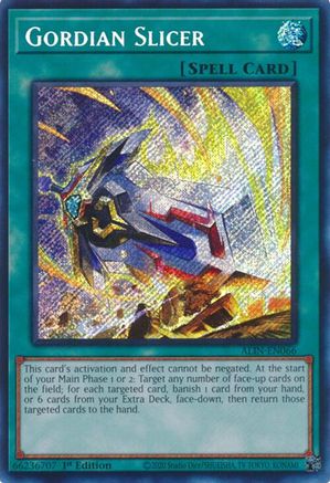 Gordian Slicer (ALIN-EN066) - Secret Rare - Alliance Insight