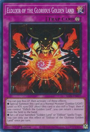 Eldlixir of the Glorious Golden Land (ALIN-EN077) - Super Rare - Alliance Insight
