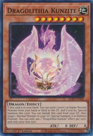 Dragolithia Kunzite (ALIN-EN100) - Super Rare - Alliance Insight