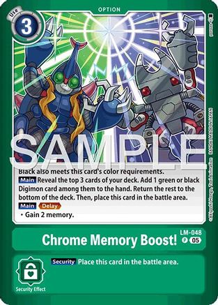 Chrome Memory Boost! (LM-048) Foil Promo - Limited Card Pack -Billion Bullet-