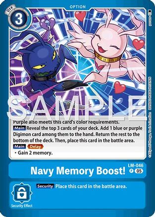 Navy Memory Boost! (LM-046) Foil Promo - Limited Card Pack -Billion Bullet-