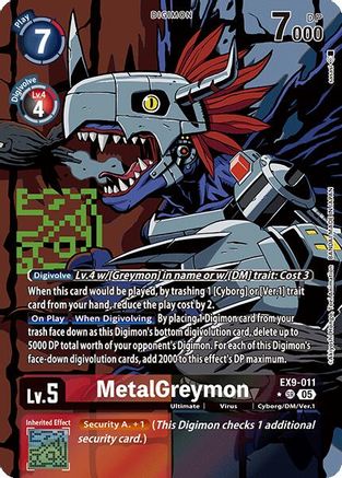 MetalGreymon (Alternate Art) (EX9-011) Foil Super Rare - Versus Monsters