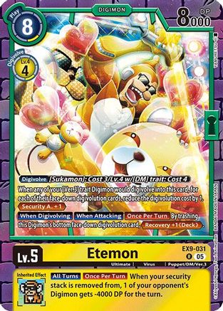 Etemon (EX9-031) Foil Rare - Versus Monsters
