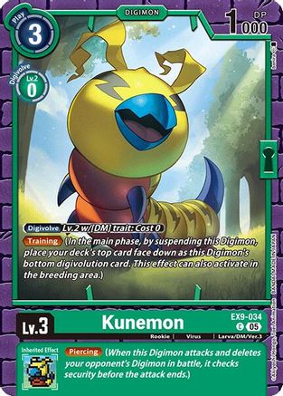 Kunemon (EX9-034)  Common - Versus Monsters