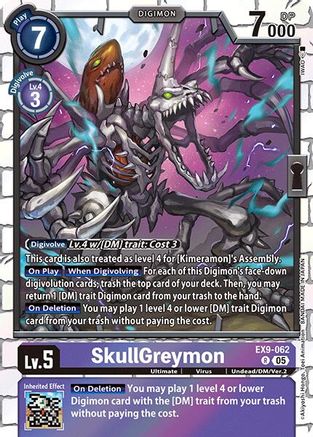 SkullGreymon (EX9-062) Foil Rare - Versus Monsters