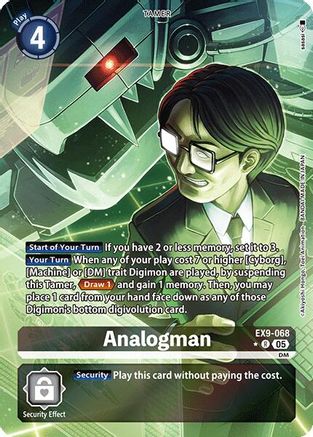 Analogman (Alternate Art) (EX9-068) Foil Rare - Versus Monsters