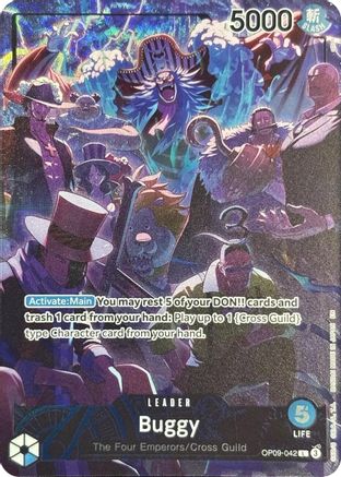 Buggy (English Version 2nd  Anniversary Set) (OP09-042) - Foil Leader - One Piece Promotion Cards
