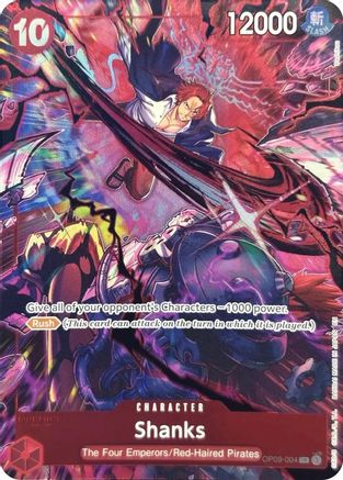 Shanks (004) (English Version 2nd Anniversary Set) (OP09-004) - Foil Super Rare - One Piece Promotion Cards