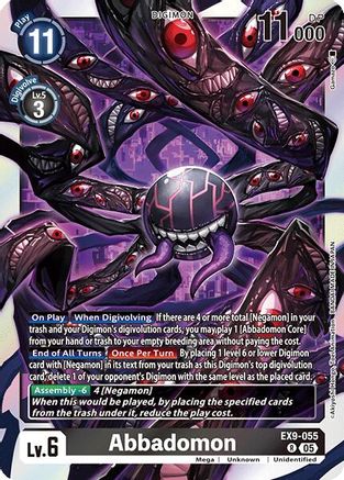 Abbadomon (EX9-055) Foil Rare - Versus Monsters
