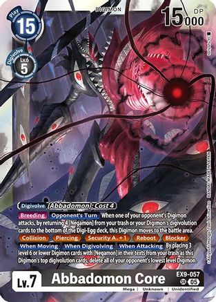 Abbadomon Core (EX9-057) Foil Super Rare - Versus Monsters