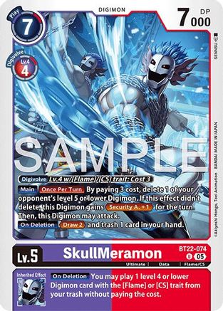 SkullMeramon (BT22-074)  Uncommon - Cyber Eden
