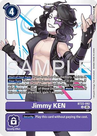 Jimmy KEN (BT22-092)  Uncommon - Cyber Eden