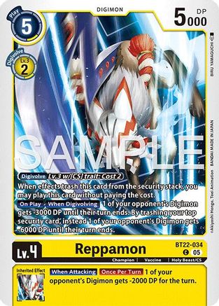 Reppamon (BT22-034)  Common - Cyber Eden