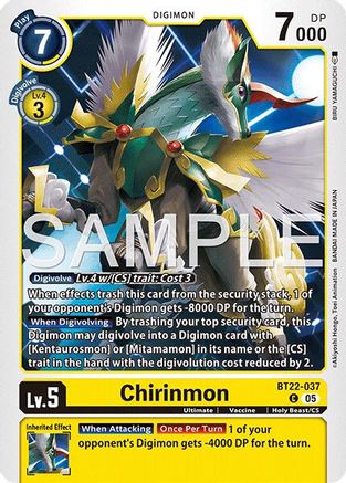 Chirinmon (BT22-037)  Common - Cyber Eden