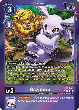 Gazimon (Limited Foil) (EX9-058) Foil Uncommon - Versus Monsters