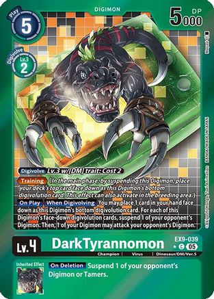 DarkTyrannomon (Limited Foil) (EX9-039) Foil Common - Versus Monsters