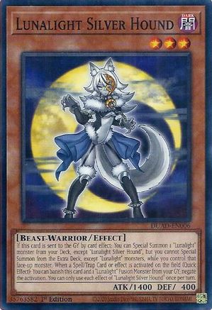 Lunalight Silver Hound (DUAD-EN006) - Common - Duelist's Advance