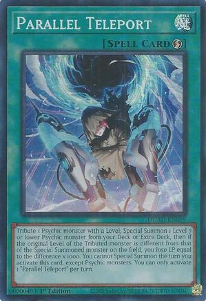 Parallel Teleport (DUAD-EN059) - Super Rare - Duelist's Advance