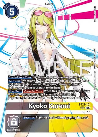 Kyoko Kuremi (BT22-101) Foil Secret Rare - Cyber Eden
